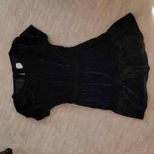 Gap Black Velvet Dress